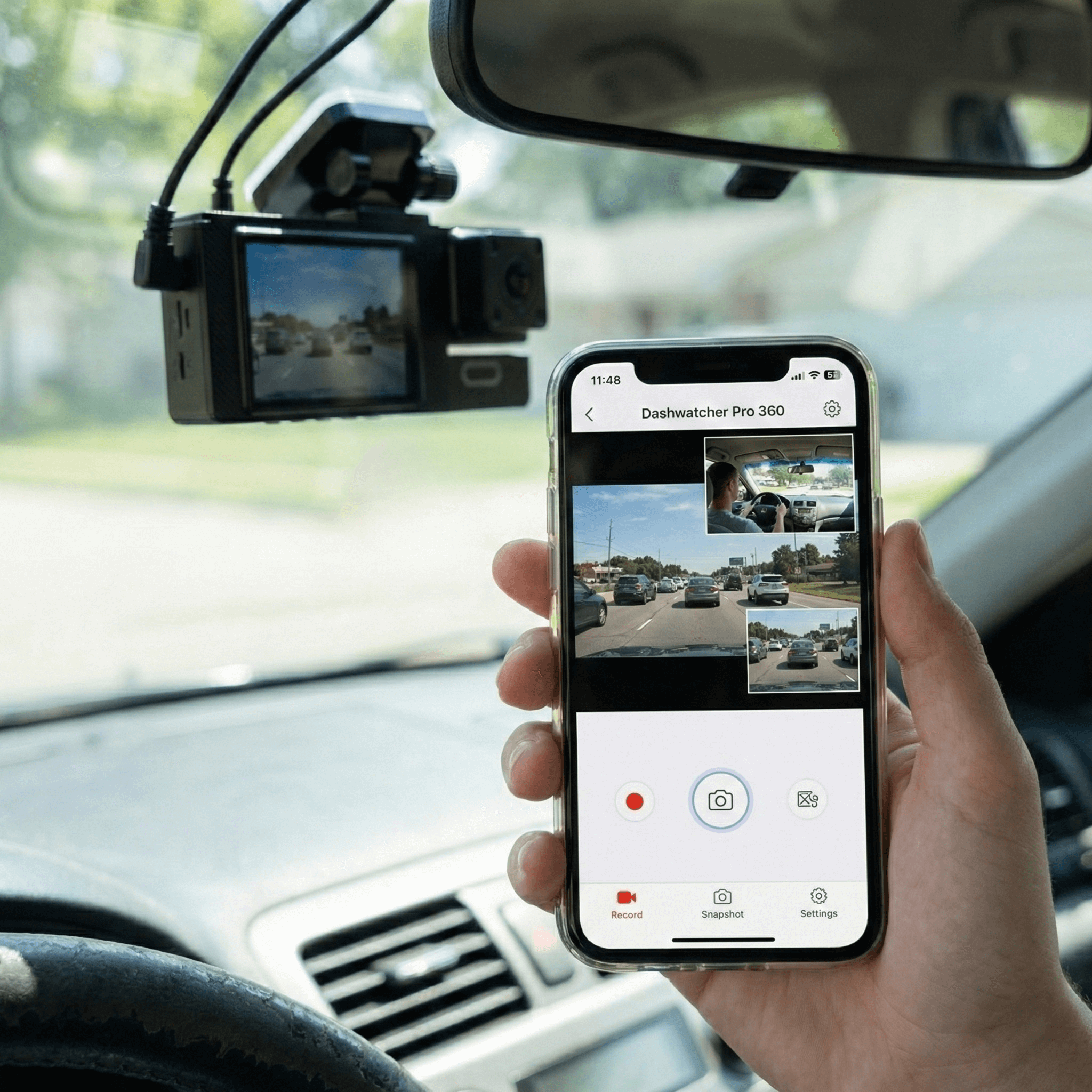 DashWatchers Pro 360° (Front + Cabin + Rear Cam | 64GB)